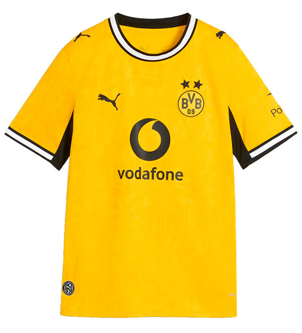 Puma Fodboldtrøje - Dortmund Home Jersey - Faster Yellow/Puma — produktfoto fra kids-world.dk