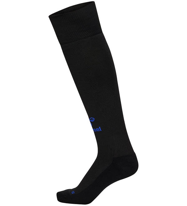 Hummel Fodboldstrømper - HmlBlaze26 - Essential - Black/Blue — produktfoto fra kids-world.dk