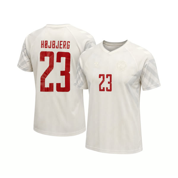 Danmark Udebanetrøje 2022 - Højbjerg 23 (XL) — produktfoto fra Retrotrøjer.dk