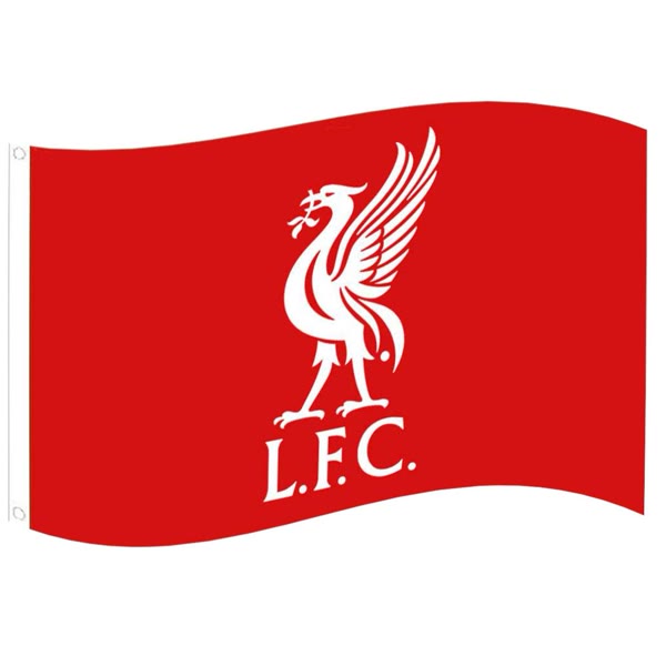 Liverpool FC Flag - Rød — produktfoto fra Fodboldgaver