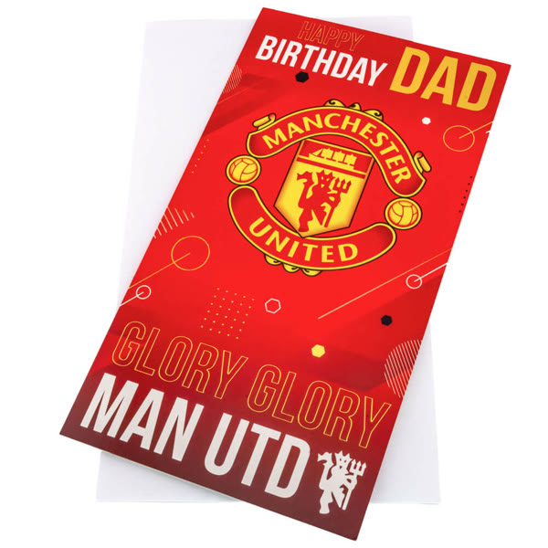 Manchester United Fødselsdagskort far — produktfoto fra Fodboldgaver