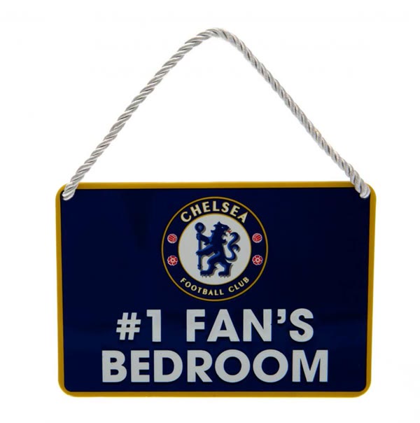 Chelsea FC #1 fan's bedroom skilt — produktfoto fra Fodboldgaver