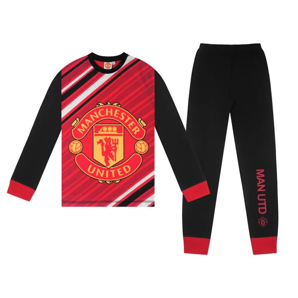 Manchester United FC Børne Pyjamas  Lang Model - 3-4 år — produktfoto fra Fodboldgaver