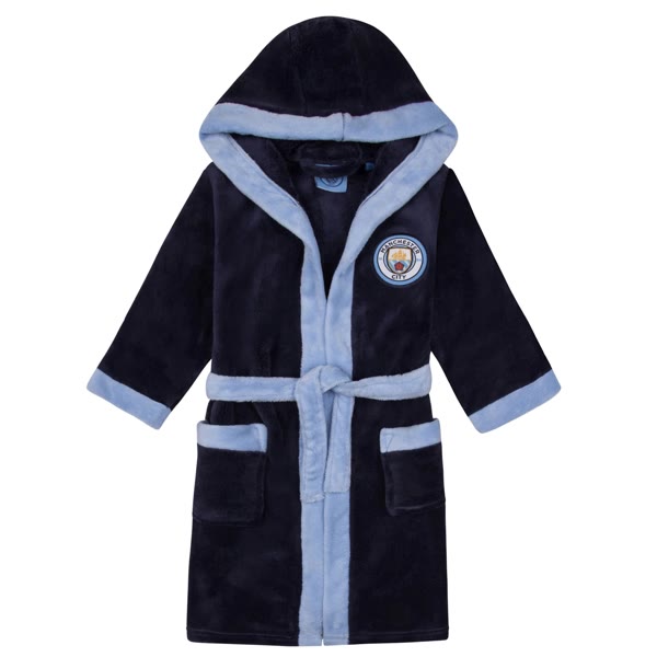 Officiel Manchester City FC morgenkåbe til børn - 5-6 år — produktfoto fra Fodboldgaver
