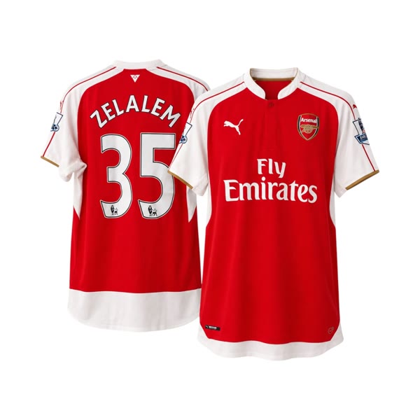 Arsenal Hjemmebanetrøje 2015/16 - Zelalem 35 (L) — produktfoto fra Retrotrøjer.dk